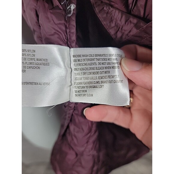 Michael Kors Jacket Womens OX Burgundy Packable Down Puffer jacket - Picture 7 of 9